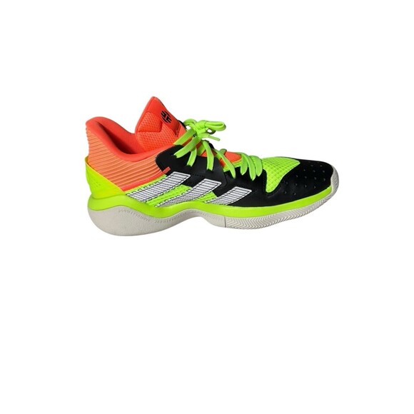 Adidas Harden Stepback Mens 11.5 Basketball Shoe Black Coral Neon Green EF9890 main image 9
